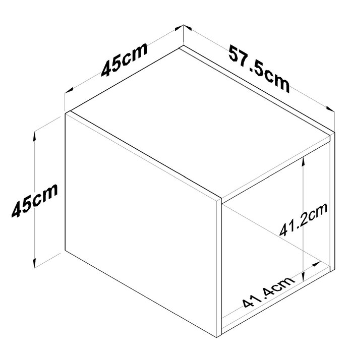 Hanah Home Armario de Pared Blanco BA167 - 4589